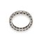 Bague 55 Alliance en or gris avec diamants H-VS - Sertie griffes 58 Facettes