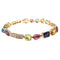 Bracelet BULGARI - Bracelet Allegra en or jaune, pierres de couleur et diamants 58 Facettes
