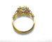 Bague 57 Bague en or avec aigue-marine naturelle et diamants 58 Facettes 50381