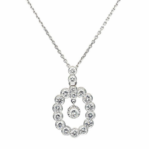 Collier Collier  Or blanc, Or jaune Diamant 58 Facettes 4183600CN