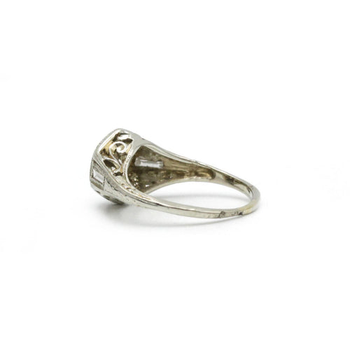 Bague 42.5 Bague - Or blanc et diamants 58 Facettes 1142