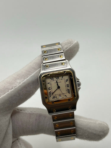 Montre Cartier Santos Galbée 1566 58 Facettes
