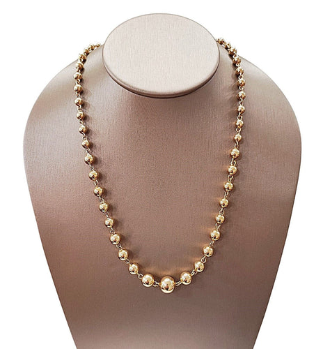 Collier Collier marseillais boules, or jaune 58 Facettes Coll.Boul-1399.2