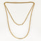 Collier Sautoir en or jaune à maille jaseron ovale 58 Facettes ALB1894X2