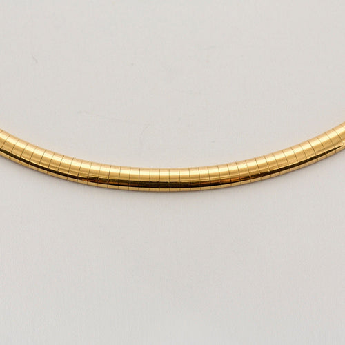 Collier Collier souple or jaune maille omega 58 Facettes RAM2632