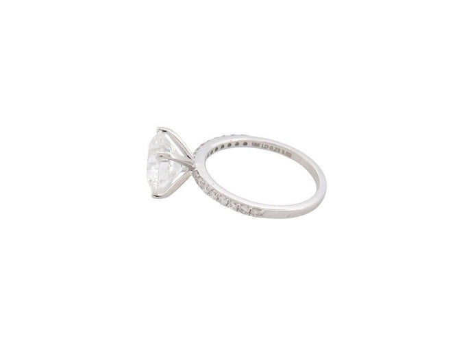 Bague 52 bague diamant solitaire 3.25 ct 52 en or blanc 18k certificat 58 Facettes 266703