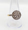 Bague 62.5 Bague cible or jaune, diamants taille rose (circa 1920) 58 Facettes A06337