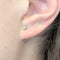 Boucles d'oreilles Puces or jaune diamants 58 Facettes 30562