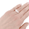 50 Bague Fred "Mouvementée" or blanc, diamants. 58 Facettes 34238