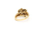 Bague 56 Bague contemporaine or jaune et or blanc, diamants 58 Facettes