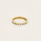 Bague 52 Alliance américaine en or jaune et diamants 58 Facettes CHAL0180