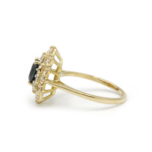Bague 50 Bague or saphir diamants 58 Facettes 240365R