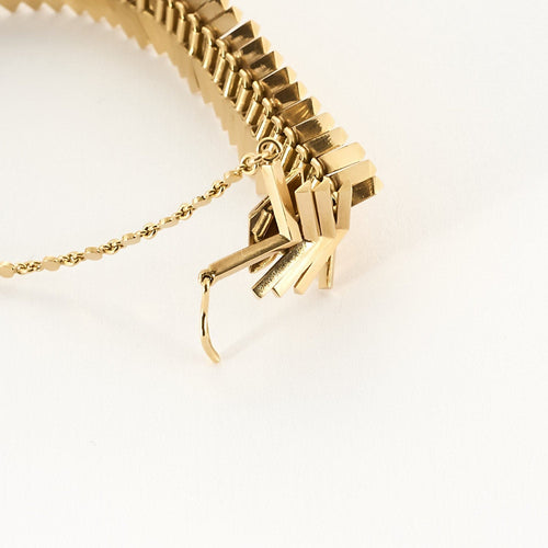 Bracelet Bracelet en or jaune à motif de chevrons 58 Facettes SAP0392