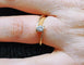Bague 53 Solitaire design or jaune et diamant 58 Facettes Solo envol.1431