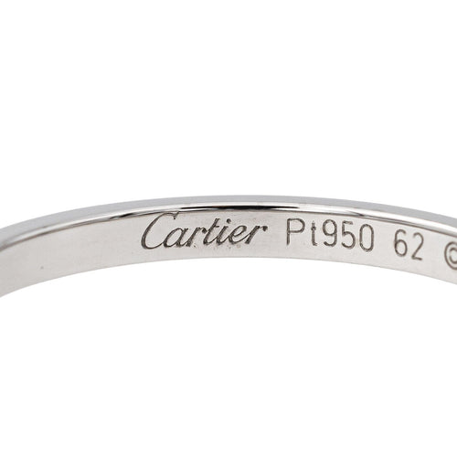 Bague 62 Cartier Bague Alliance Alliance Ballerine Platine 58 Facettes 2737225CN