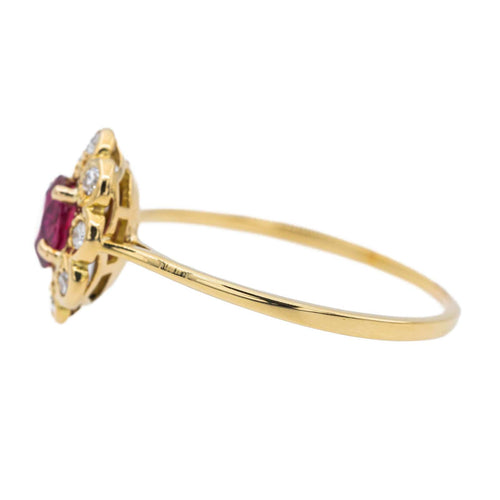 Bague 60 Bague Pompadour Or jaune Rubis 58 Facettes 2833445CN