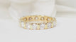 Bague 51 Alliance américaine en or jaune et diamants 2,40cts 58 Facettes 31354