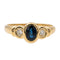 Bague 55 Bague Or jaune Saphir 58 Facettes 2659059CN