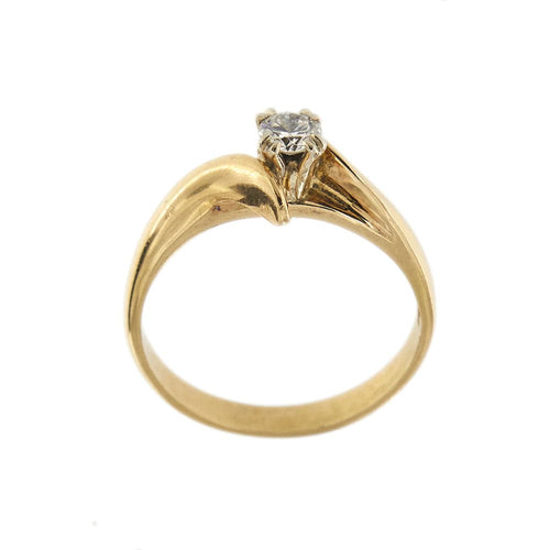 Bague Bague solitaire contrariée avec diamant 0,30 ct 58 Facettes 31425