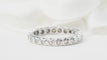 Bague 51 Alliance américaine en or blanc et diamants 0,22ct 58 Facettes 30430