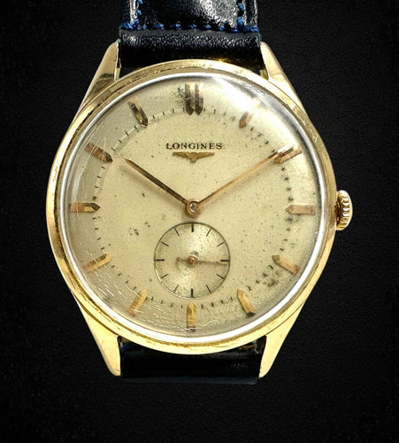 Montre LONGINES - Montre des années 1950, boîtier en or jaune 58 Facettes