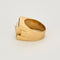 Bague 57 Bague tank or jaune et gris, diamants 58 Facettes ALE42293
