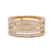 Bague 54 Bague Hermès, "Ariane", or rose, diamants. 58 Facettes 33590