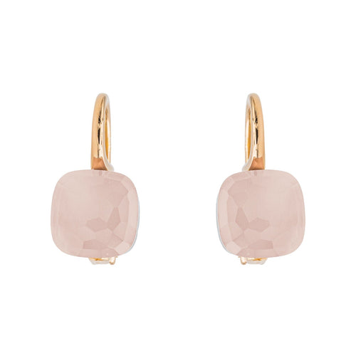 Boucles d'oreilles Pomellato Boucles d'oreilles Dormeuses Nudo Or rose Quartz 58 Facettes 3230371CN