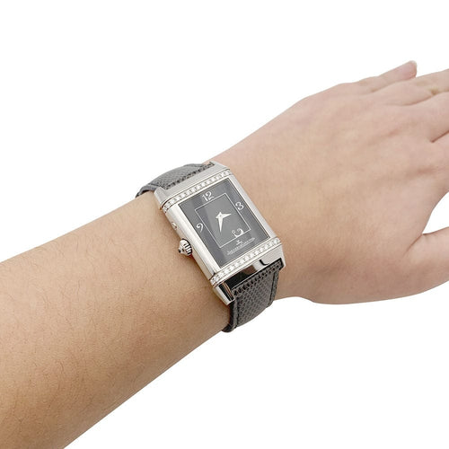 Montre Montre Jaeger-LeCoultre, "Reverso Duetto", en or blanc et diamants. 58 Facettes 33700