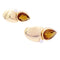 Boucles d'oreilles Boucles d'oreilles modernistes, or jaune, diamants, citrines. 58 Facettes 33616