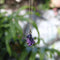 Pendentif Breloque fleur en améthyste sculptée à la main et signée en or 14 carats 58 Facettes A2006V