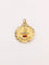 Pendentif Médaille amour Augis espagnole Mas que ayer Menos que manana or jaune rubis 58 Facettes J516