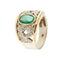 Bague Bague avec émeraude et diamants 58 Facettes 36072
