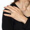Bague Bague initiale G en diamant, vintage, or jaune 14 carats, taille 3,75, bijoux de succession 58 Facettes G13894