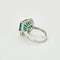 Bague Bague or blanc, émeraude 6cts, diamants 1.50ct 58 Facettes