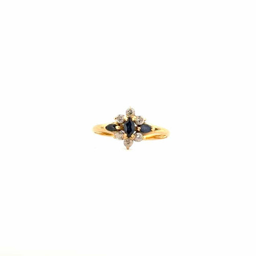Bague 51 Bague Or Jaune Diamants & Saphirs 58 Facettes 38-GS35638-4
