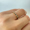 Bague 54 Demi-alliance Or, saphirs et diamants 58 Facettes