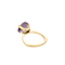 Bague 51.5 BAGUE OR JAUNE ET AMETHYSTE 58 Facettes BO/250009