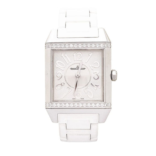 Montre Montre Jaeger Lecoultre "Reverso Squadra" steel, diamonds, caoutchouc. 58 Facettes 33954