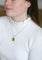 Pendentif Pendentif médaille astrologique Verseau, or et émail 58 Facettes
