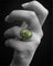 Bague 52 Bague en or jaune avec émeraude ovale et diamant et entourage d'émeraude 58 Facettes