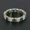 Bague 56 Alliance diamants émeraudes 58 Facettes 15-378-56