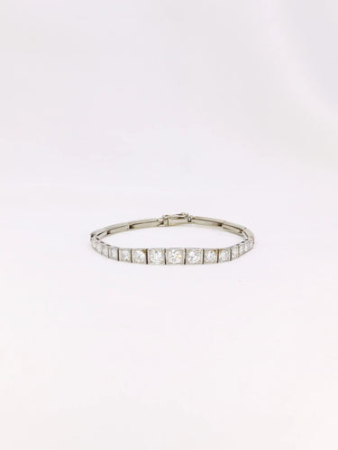 Bracelet vintage chute de diamants 2,5 ct