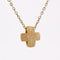 Collier Croix grecque or jaune ciselé 58 Facettes 24-327