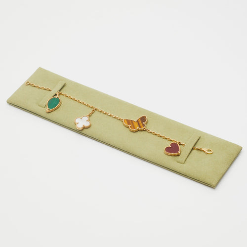 Bracelet Van Cleef & Arpels - Bracelet Lucky Alhambra 4 motifs en or jaune 58 Facettes