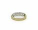 Bague Anello Re Carlo oro giallo e bianco con diamanti 58 Facettes