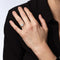 Bague 50.5 Bague de fiançailles ronde en platine avec halo de diamants Tiffany & Co 58 Facettes G13747