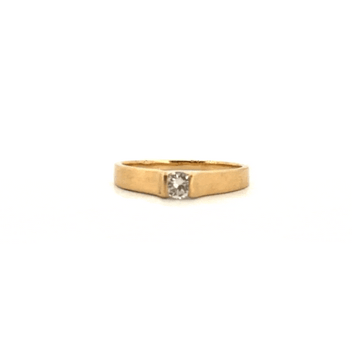 Bague 59 Solitaire Or Jaune Diamant 58 Facettes 78-GS35143