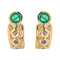 Boucles d'oreilles Boucles d'oreilles Or jaune Emeraude 58 Facettes 2845487CN