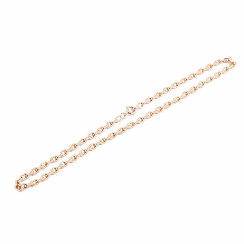 Collier Collier en or jaune maille força limé 58 Facettes 1